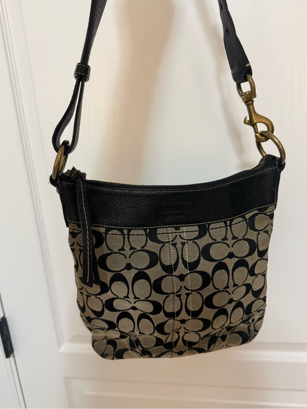 Vintage Y2K Coach Signature C Monogram Shoulder Bag